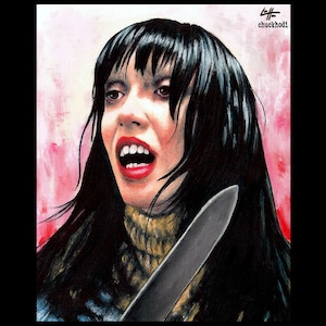 Wendy Torrance - The Shining Shelley Duvall Jack Nicholson Stanley Kubrick Stephen King Dark Art Horror Pop Terror Scary Knife