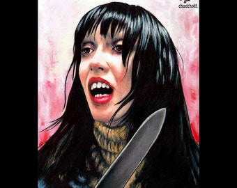 Wendy Torrance - The Shining Shelley Duvall Jack Nicholson Stanley Kubrick Stephen King Dark Art Horror Pop Terror Scary Knife