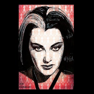 Lily Munster - The Munsters Yvonne De Carlo Herman Munster Dark Art Horror Halloween Creepy Monster Gothic Pop Art Lowbrow