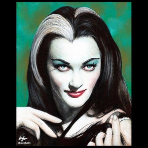 Lily Munster - The Munsters Yvonne De Carlo Herman Munster Dark Art Horror Halloween Creepy Classic Monsters Gothic  Lowbrow