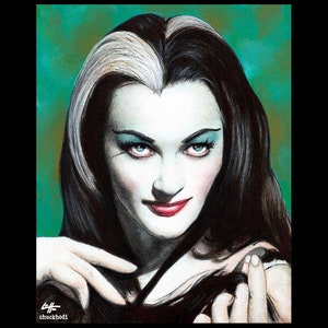 Lily Munster The Munsters Yvonne De Carlo Herman Munster Dark Art Horror Halloween Creepy Classic Monsters Gothic Lowbrow image 1