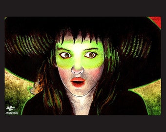 Lydia Deetz - Beetlejuice Winona Ryder Tim Burton Goth Gothic Angry Pop Art Dark Horror Cute Fantasy Surreal Halloween Spooky