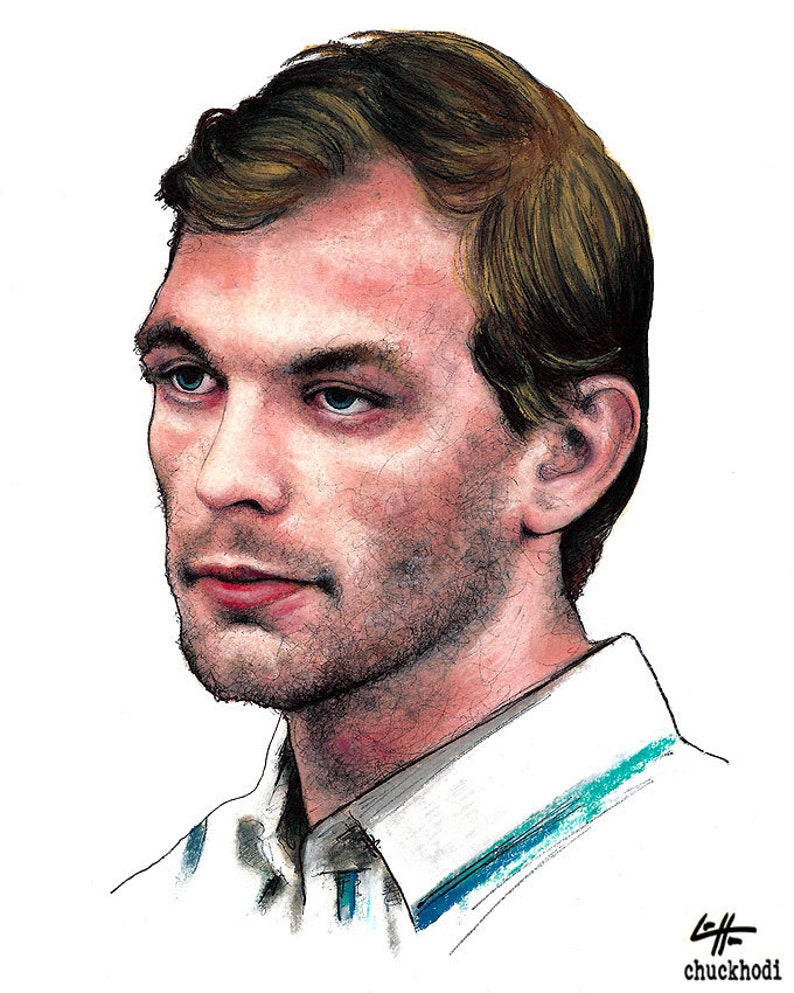 Print 8x10 Jeffrey Dahmer Serial Killer Cannibal Etsy