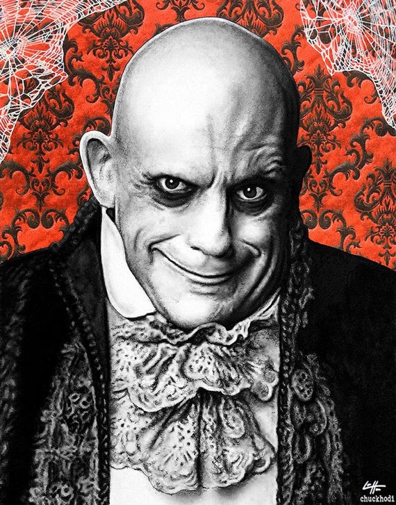 I de fleste tilfælde Bevæger sig ikke Jeg har erkendt det Uncle Fester the Addams Family Christopher Llyod Dark Art - Etsy Sweden