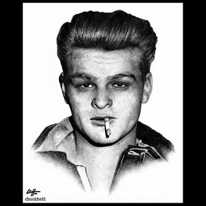 Charles Starkweather - Spree Killer Caril Ann Fugate True Crime Dark Art Serial Killers Death Murder Horror Natural Born Killers