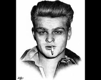 Charles Starkweather - Spree Killer Caril Ann Fugate True Crime Dark Art Serial Killers Death Murder Horror Natural Born Killers