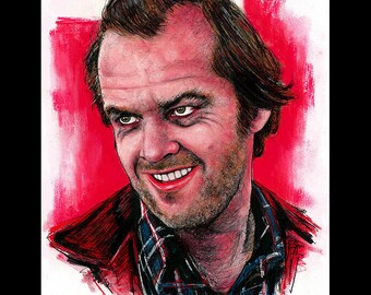 Jack Torrance - The Shining Jack Nicholson Redrum Murder Horror Dark Art Halloween Stanley Kubrick Serial Killer Pop Art Cult Classic