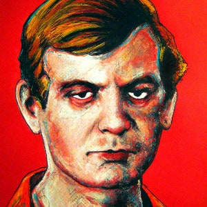 The Red Serial Killer Series John Wayne Gacy Charles Manson Jeffrey Dahmer Richard Ramirez Ted Bundy Dark Art Horror True Crime Murder image 6