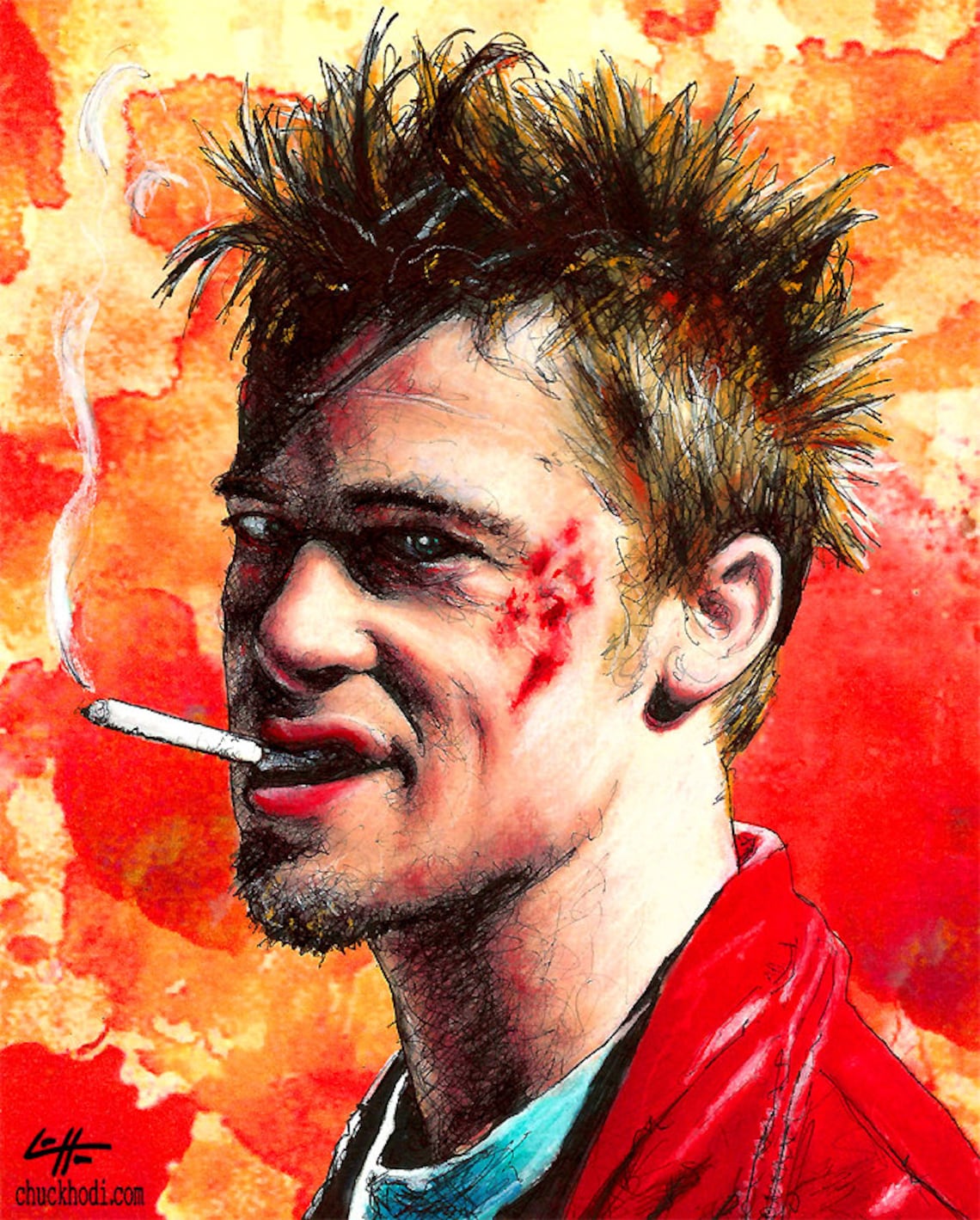 Project Durden Fight Club - Tyler Durden Edward Norton Cult Project Mayham Brat Pitt ...