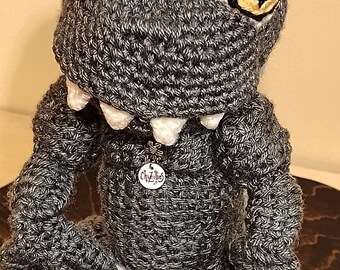 CZ014 Chibitude Zillies my Childhood imagining of Godzilla Amigurumi Big ChiZillie CZ014