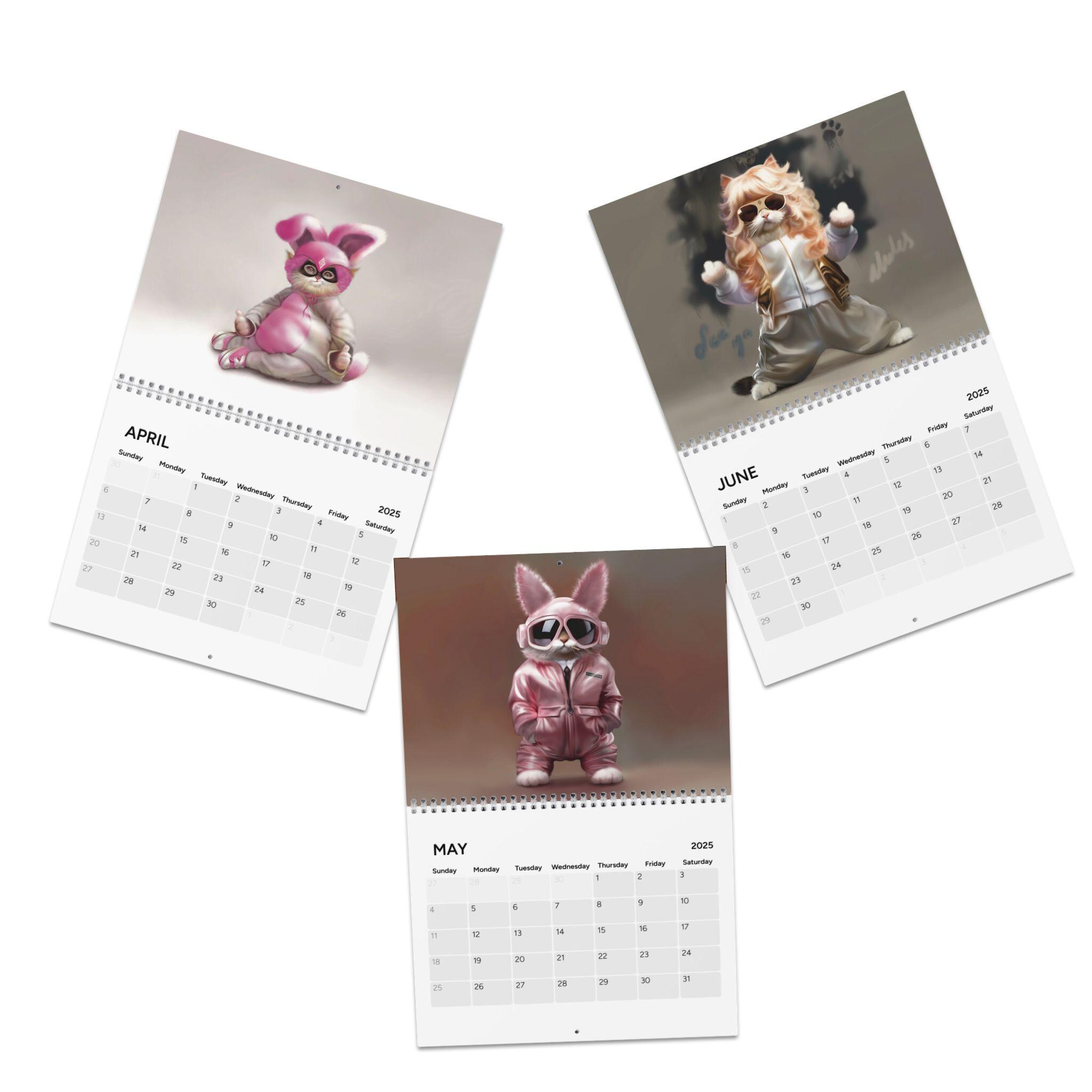 Cat Art 2025 Calendar Cat Paintings Cat Art Cat themed Calendar Cat