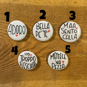 Spillette, Pins, regalo fine festa, idea regalo, scritte a mano, feste compleanno, regali fine cena, regali fine evento, matrimonio,