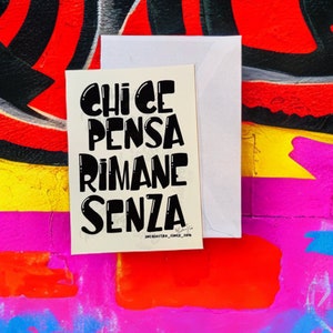 Cartolina, biglietto auguri, idea regalo, stampe, divertente, frasi, lettering, illustratori, illustratore, disegni, da collezione