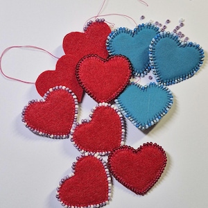Handmade love heart brooch valentine&#39;s day gift idea