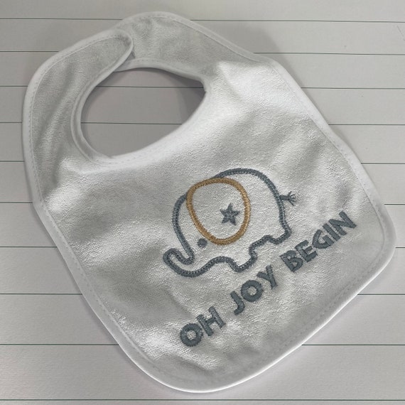 Dave Matthews Band Baby Bib / Oh Joy Begin Baby Bib / DMB Bib / Elephant Baby Bib