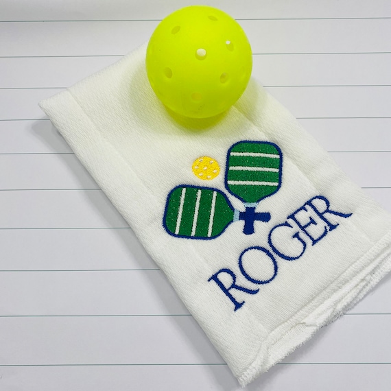Pickleball Burp Cloth / Sports Burp Cloth / Pickleball Baby Gift / Pickle ball