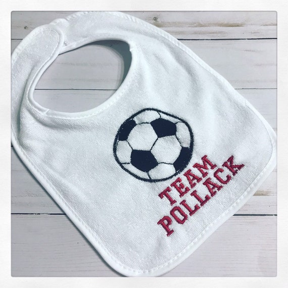 Soccer Baby Bib / First Birthday soccer Bib / 1st Birthday Soccer Bib / Personalized Bib / Smash Cake Bib / First Birthday Bib