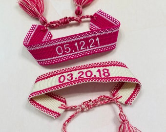 Custom Friendship Bracelet / Tassel Friendship Bracelet / Sorority Rush Gift / Taylor Swift Concert / Sorority Bracelets / Bid Day gift