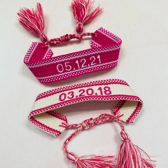 Custom Friendship Bracelet / Tassel Friendship Bracelet / Sorority Rush Gift / Taylor Swift Concert / Sorority Bracelets / Bid Day gift