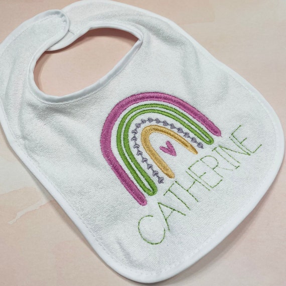 Boho Baby bib / Rainbow Baby Bib / Boho First Birthday Bib / Rainbow Birthday Bib / Smash Cake Bib
