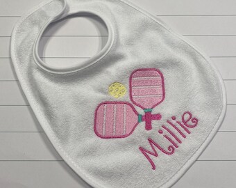 1st birthday Pickleball bib / Pickleball  first birthday bib / Personalized Pickleball Bib / Custom Pickleball bib / Smash Cake Bib