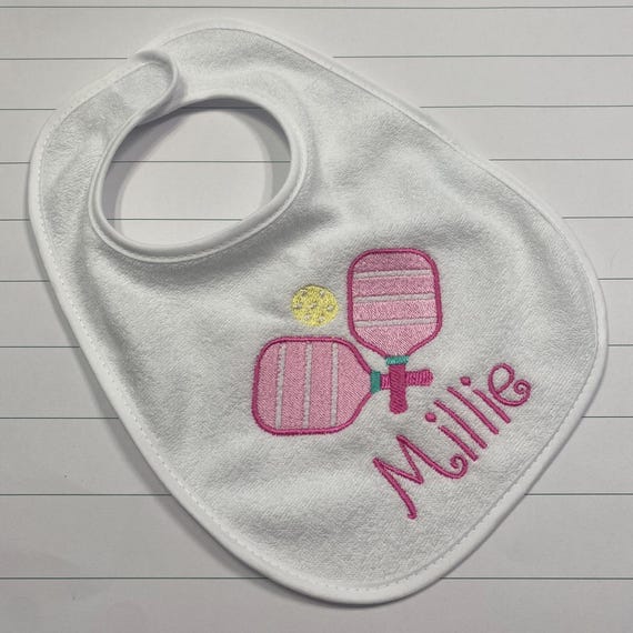 1st birthday Pickleball bib / Pickleball  first birthday bib / Personalized Pickleball Bib / Custom Pickleball bib / Smash Cake Bib