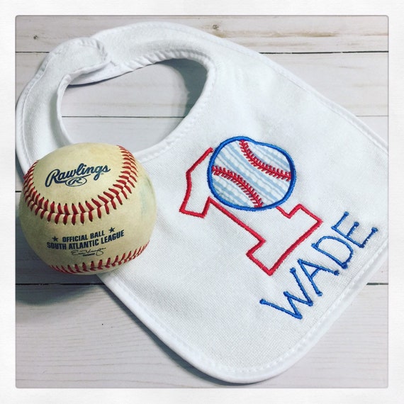 Baseball bib / Baseball first birthday bib / Personalized Baseball Bib / Custom baseball bib / Smash Cake Bib