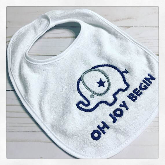 Dave Matthews Band Baby Bib / Oh Joy Begin Baby Bib / DMB Bib / Elephant Baby Bib / First Birthday Bib / Smash Cake Bib