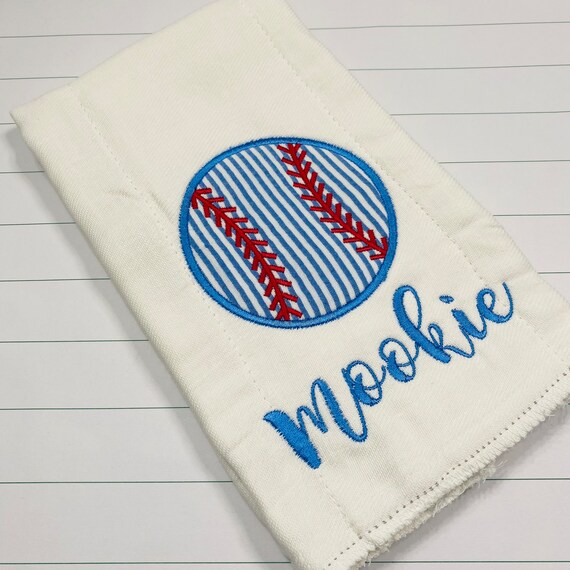 Baseball Burp Cloth / Sports Burp Cloth / Baseball Baby Gift