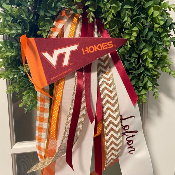 Virginia Tech Wreath Etsy