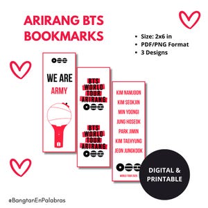 Bts Bookmarks - Etsy