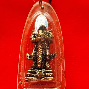 Thao Wessuwan standing bronze statue god of wealth Thao Chatulokban the giant god Caixing'ia Mutelu Geluksarmbanden amulet pendant necklace