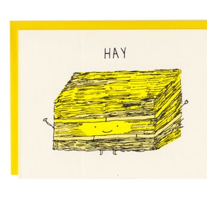 Hay Hey Hello Grußkarte