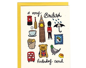A Very British Birthday Card