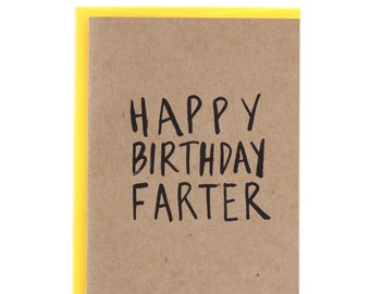 Happy Birthday Verjaardagskaart voor Farter