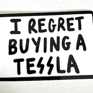 Ich habe es bereut einen Sticker von Tessla gekauft zu haben