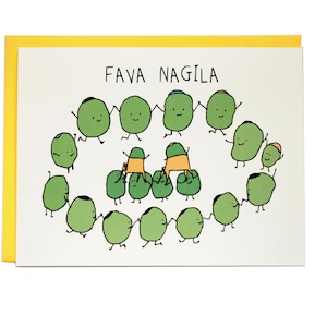 Cartão Casamento Judaico Fava Nagila