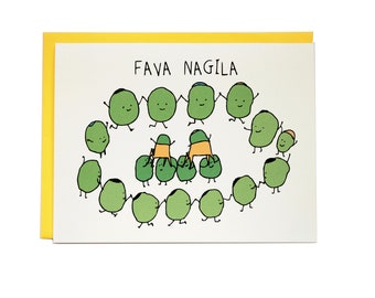 Jewish Wedding Fava Nagila Card