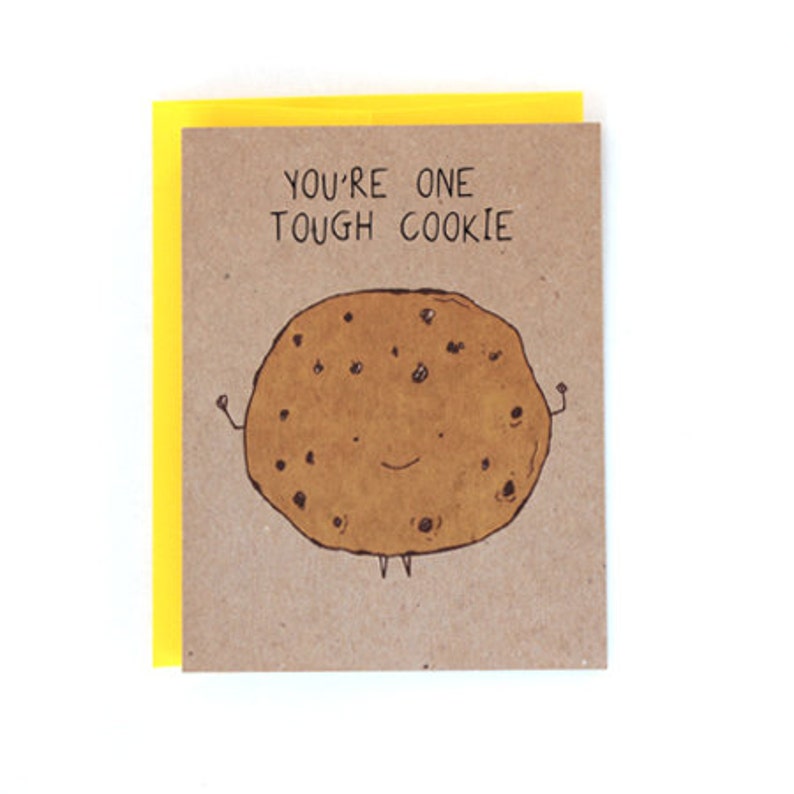 Tough Cookie Motivational Greeting Card image 1