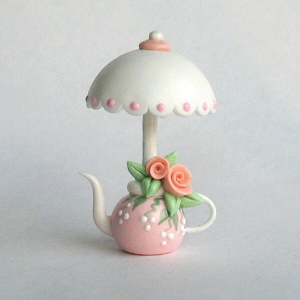Miniature Teapot Lamp OOAK by C. Rohal