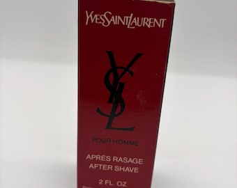 Vintage YVES SAINT LAURENT Pour Homme 2 Fl Oz Aftershave Splash Original Formula