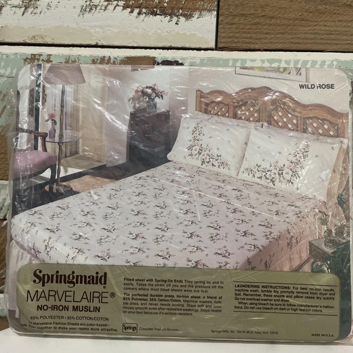 USAヴィンテージSpringmaid Marvelaire ダブルシーツ｜VINTAGE