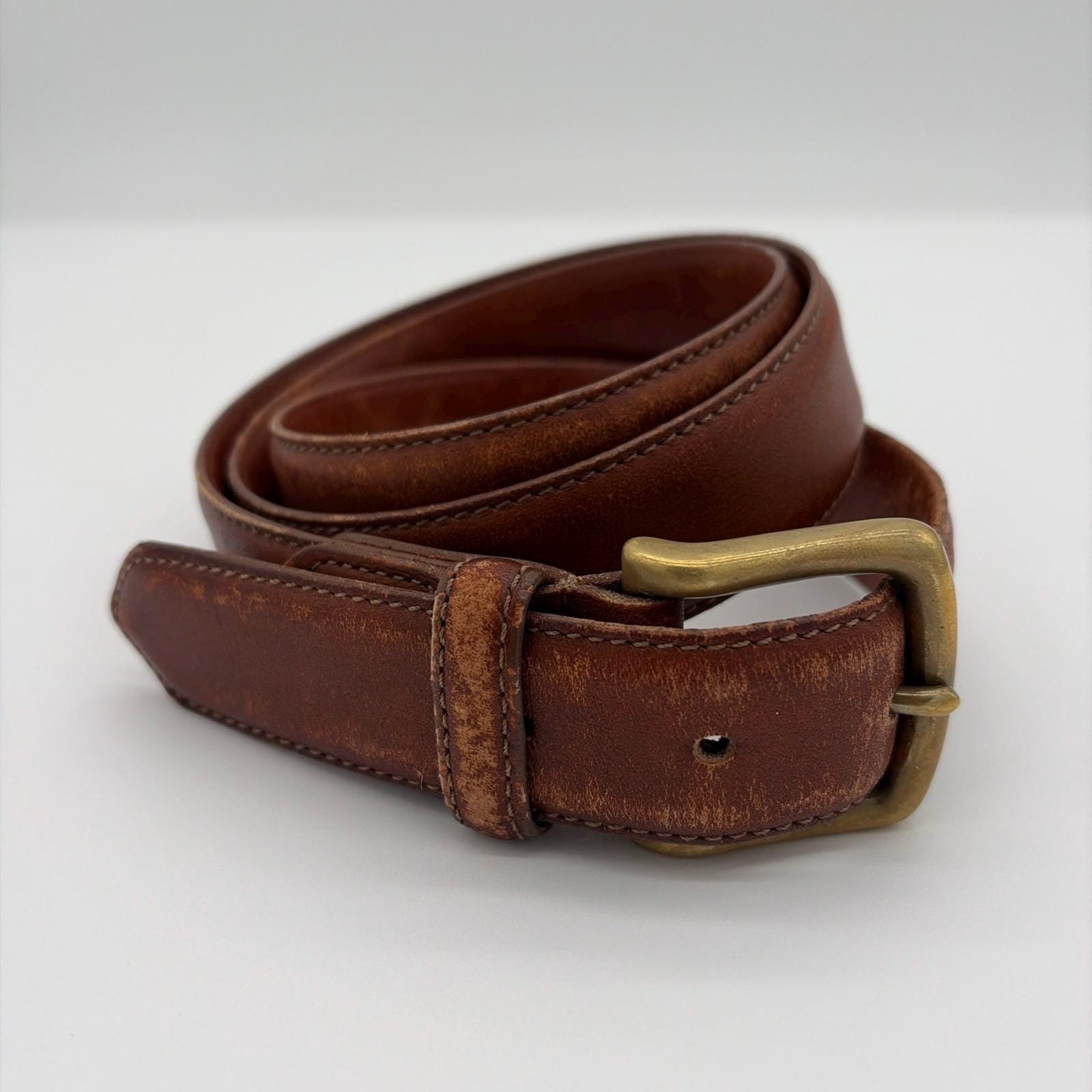 Vintage Brown Coach Belt, Size Small Vintage Coach Brown Leather Belt Solid Brass | Mercari main image 2