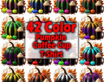Halloween Coffee PNG Clipart: Spooky Pumpkin Fall Design
