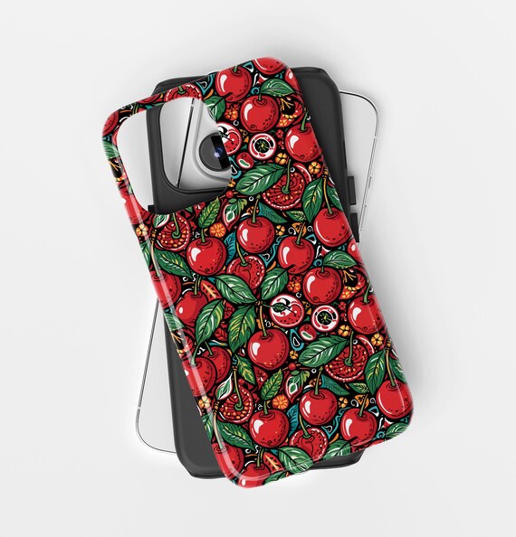 Red Cherry, Black Cherries, Y2K Coquette ,iphone 16 15 14 13 12 11
