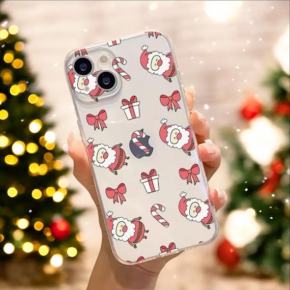 Red Santa Claus Face iPhone Case, Christmas Festive, for iPhone 16
