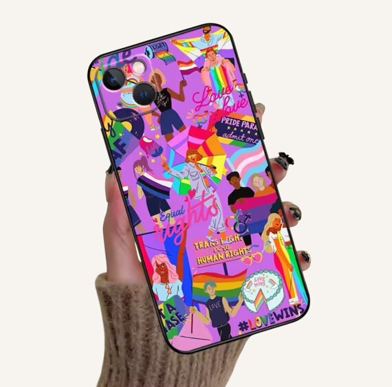 LGBTQ+ケース、ゲイプライド、トランスプライド、iPhone 16 15 14 13 