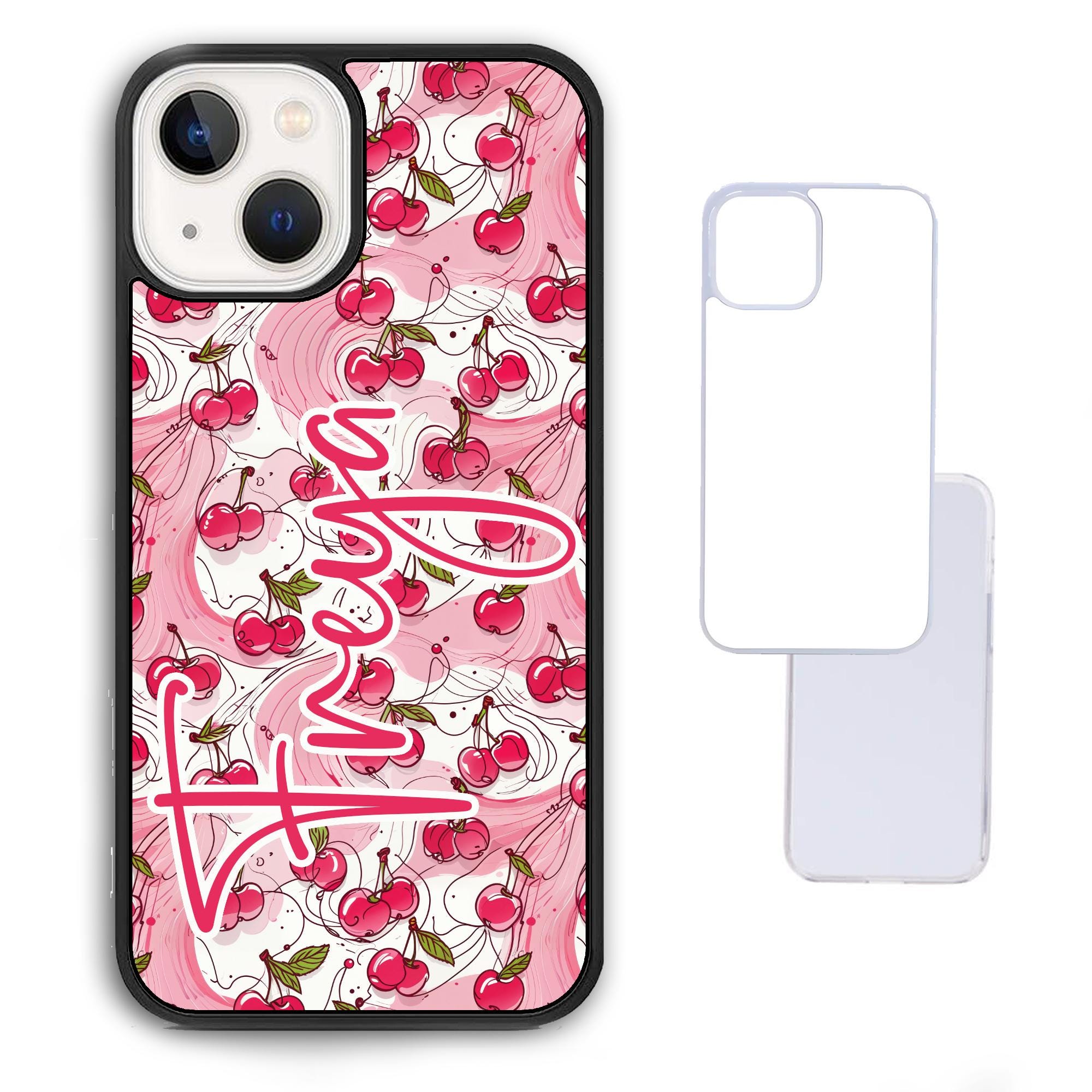 Pink Y2K Cherry Case, Cherries iPhone Case, Grip iPhone 6 SE 7 8