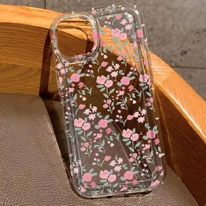 Rose rose fleur fleurs feuille clair étui pour iPhone pour iPhone 16 15 14 13 12 11 Pro Max étui cadeau pour femme housse en silicone 7 8 plus XR XS SE