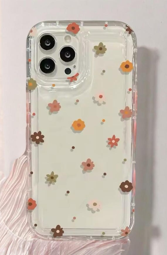 Neutral Daisy, Clear iPhone Case, for iPhone 16 15 14 13 12 11 Pro
